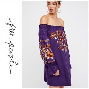 🦋NWOT Free People Fleur Du Jour Embroidered Dress